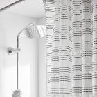 Organic Stripe Stitch Candlewick Shower Curtain