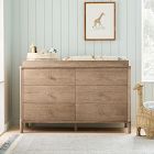 Gwyn 6-Drawer Wide Dresser with Removable Topper (56")