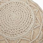 Sunburst Macrame Pouf