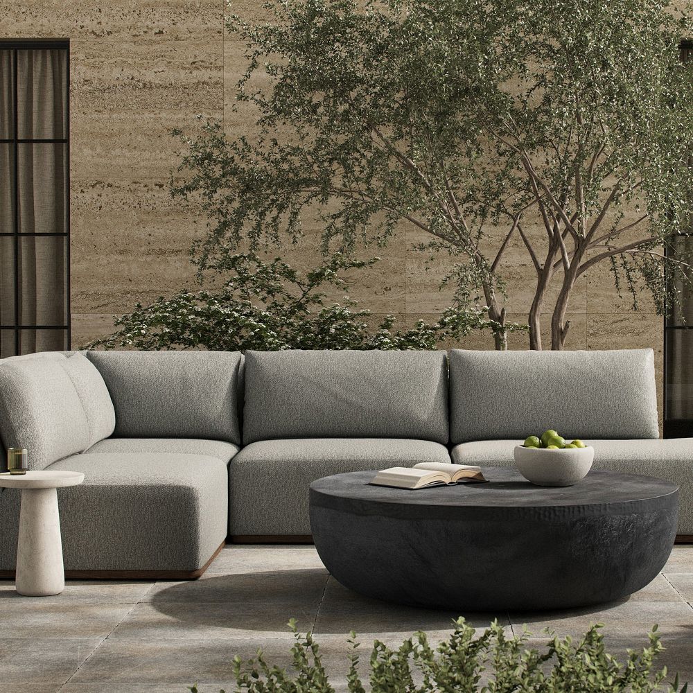 McMinniville Outdoor 4-Piece Chaise Sectional (139") by West Elm