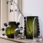 Jade Artisanal Glass Vases