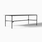 Lagos Dining Table (86") &amp; Porto Aluminum Dining Chairs Set