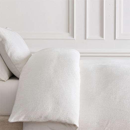 Silky TENCEL™ & Cotton Matelasse Duvet Cover | West Elm