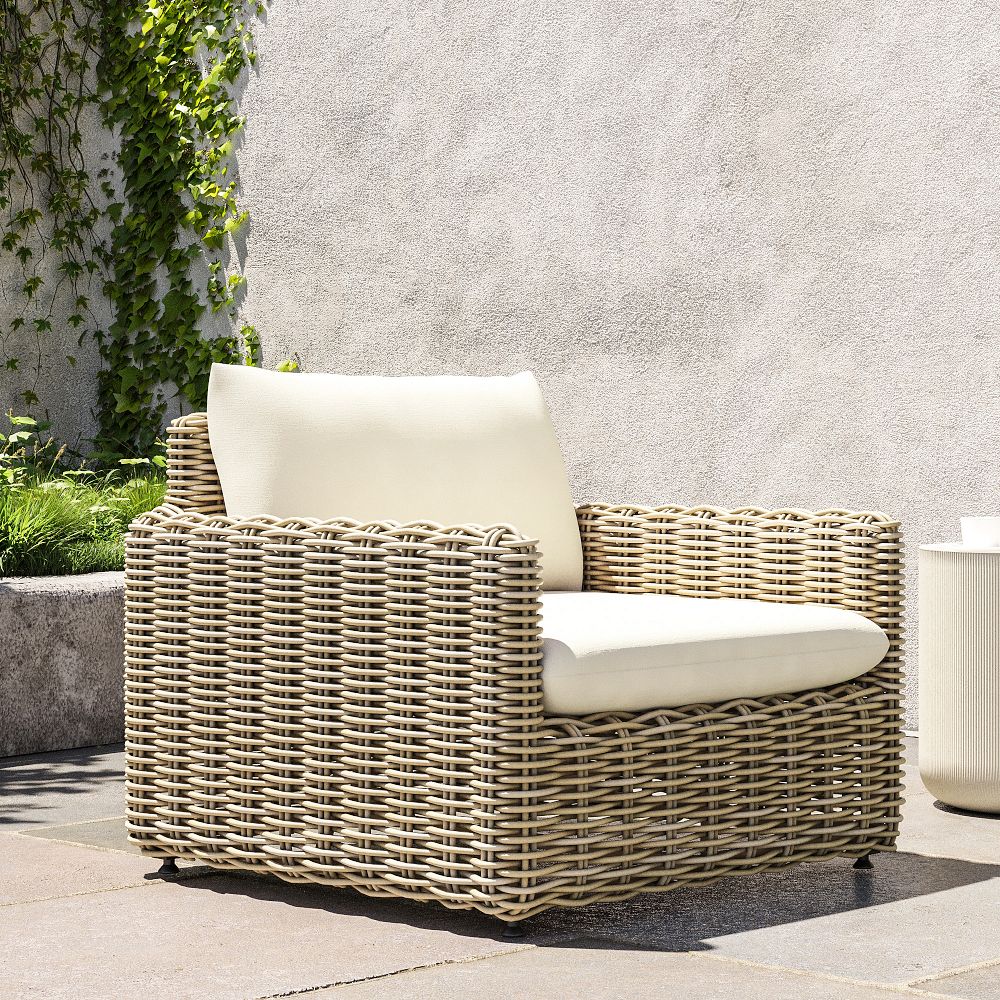Westport Wicker Slim Profile Outdoor Lounge Chair by West Elm