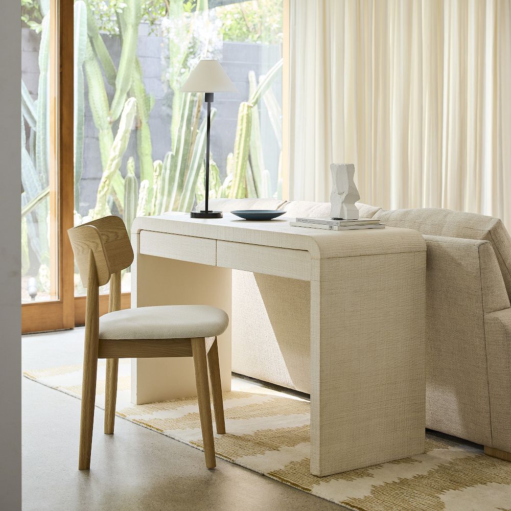 Solstice Painted Raffia Desk (48") by West Elm