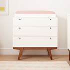 Modern 3-Drawer Narrow Dresser with Removable Topper (36")