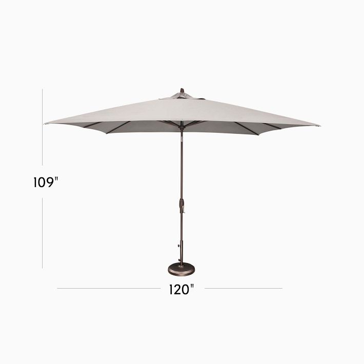 best cantilever patio umbrella for retancular table Teak 13 ft. square cantilevered umbrella