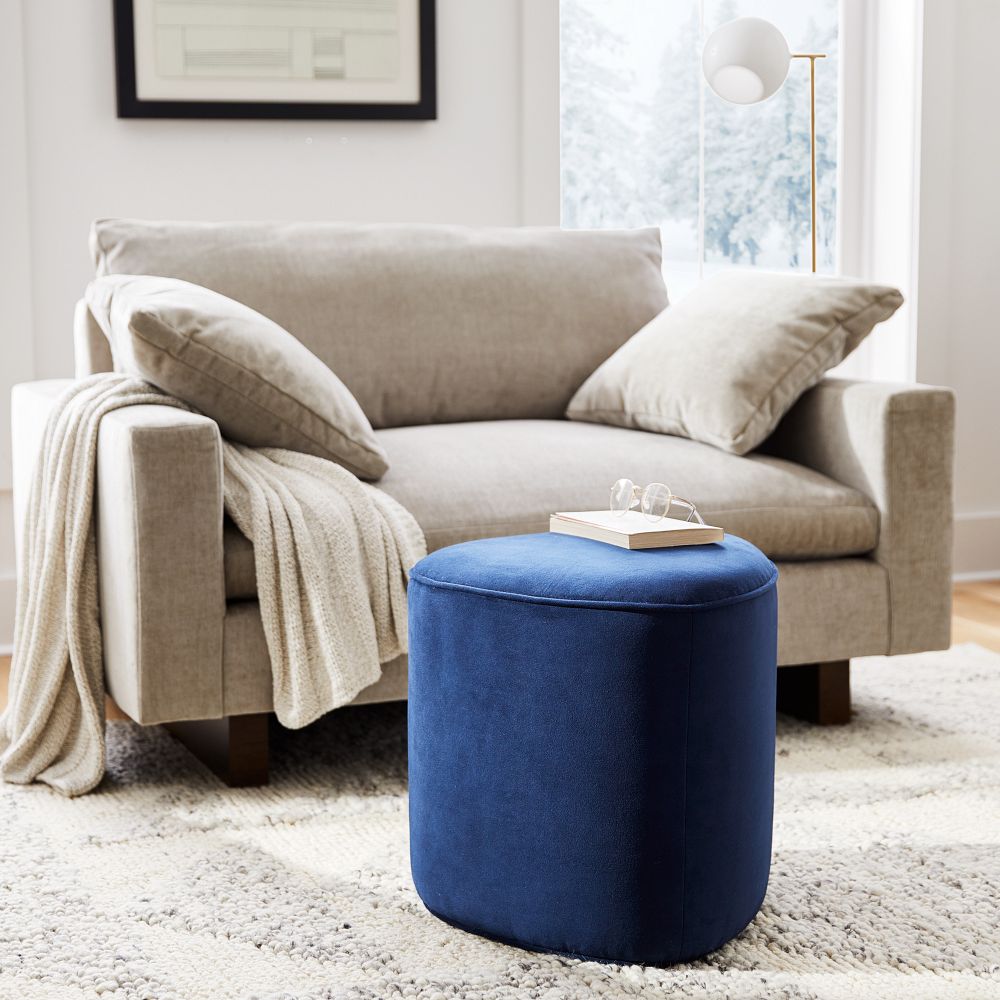 Pebble Ottoman by West Elm