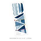 Mej Mej Three Boats Peel &amp; Stick Wall Decals