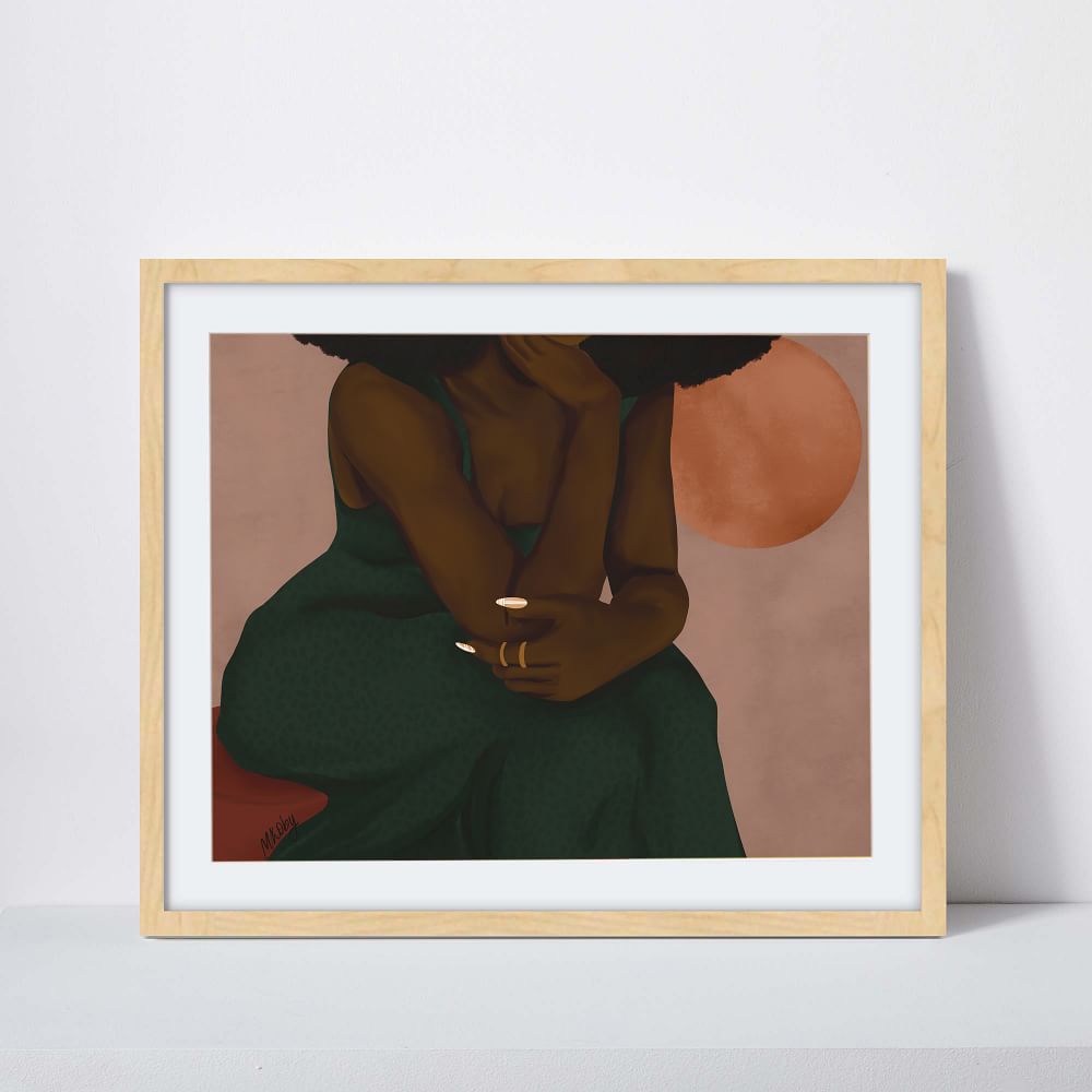 Melissa Koby Framed Print - Thoughts by West Elm