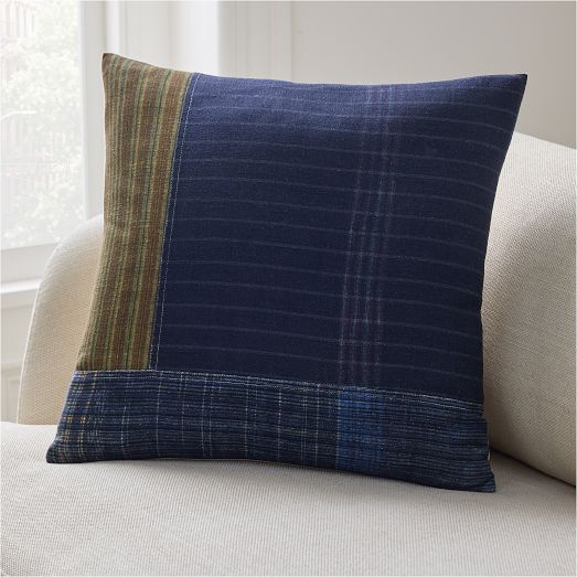 Offset Indigo Patchwork Pillow Cover by West Elm