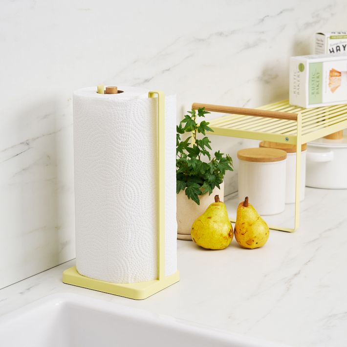 Yamazaki One-Handed-Tear Paper Towel Holder | West Elm