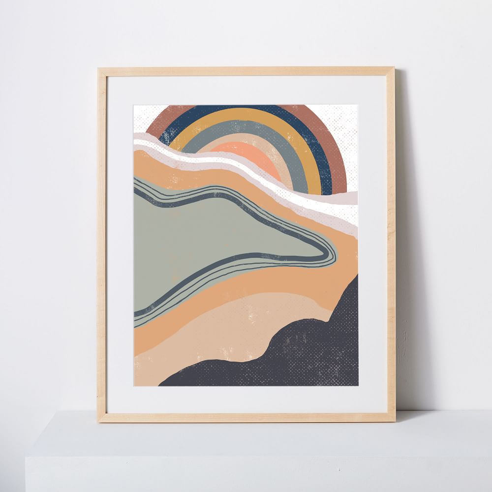Walker Noble Studios Framed Print - Desert Rain by West Elm