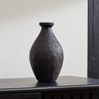 Open Box: Form Studies Ceramic Vase, Small Vase (10"H) - Black