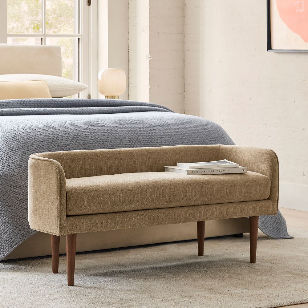 Celine Bench - Wood Legs by West Elm