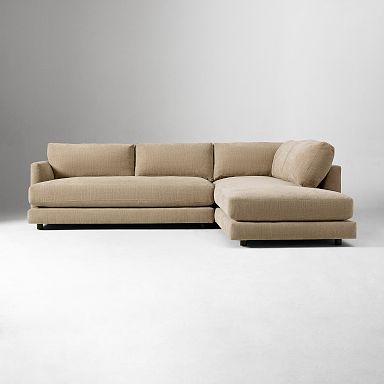 Haven 2-Piece Bumper Chaise Sectional (108"&ndash;113")