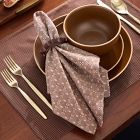 Micro Pattern Cotton Napkin Sets