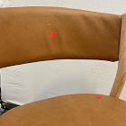 Open Box: Marcus Samuelsson Leather Dining Chair - Ludlow Leather Sesame, Blonde