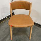Open Box: Marcus Samuelsson Leather Dining Chair - Ludlow Leather Sesame, Blonde
