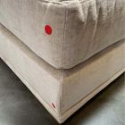 Open Box: Nassau Ottoman (38") - Performance Distressed Velvet Sand