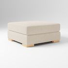 Open Box: Nassau Ottoman (38") - Performance Distressed Velvet Sand