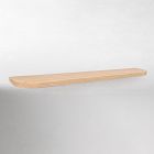 Open Box: Nook Woodworking Thin Floating Shelf with Rounded Corners (36"L, 6"D) - Maple