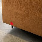 Open Box: Haven Rght Arm Bumper Chaise - Performance Distressed Velvet Golden Oak
