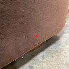 Open Box: Imogene Swivel Chair - Deluxe Velvet Java, Dark Walnut