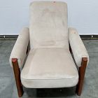 Open Box: Nils Chair - Deluxe Velvet Clay, Cool Walnut