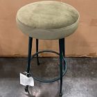 Open Box: Pierce &amp; Ward Counter Stool (26") - Deluxe Velvet Juniper, Dark Verdigris