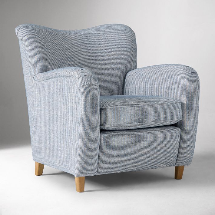 Nell Chair, Light Walnut Wood Accent | West Elm