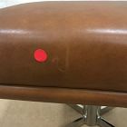 Open Box: Austin Swivel Leather Ottoman (21.75") - Chestnut Aspen, Polished Nickel