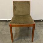Open Box: Como Dining Chair - Deluxe Velvet Juniper, Cool Walnut