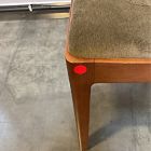 Open Box: Como Dining Chair - Deluxe Velvet Juniper, Cool Walnut