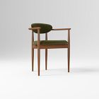 Open Box: Edison Dining Chair - Performance Velvet Vine, Cool Walnut