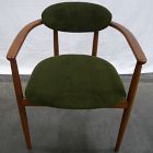Open Box: Edison Dining Chair - Performance Velvet Vine, Cool Walnut