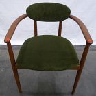 Open Box: Edison Dining Chair - Performance Velvet Vine, Cool Walnut