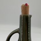 Open Box: Gharyan Enameled Stoneware Olive Oil Bottle - Green