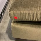 Open Box: Harmony Chair Ottoman - Deluxe Velvet Juniper, Dark Walnut