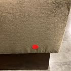 Open Box: Harmony Chair Ottoman - Deluxe Velvet Juniper, Dark Walnut