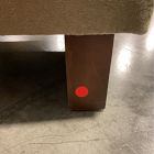 Open Box: Harmony Chair Ottoman - Deluxe Velvet Juniper, Dark Walnut