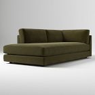 Open Box: Haven Extra Deep Left-Arm Bumper Chaise - Deluxe Velvet Juniper