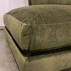 Open Box: Haven Extra Deep Left-Arm Bumper Chaise - Performance Distressed Velvet Juniper