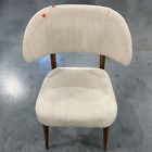 Open Box: Hyde Dining Chair - Deco Weave Sand, Cool Walnut