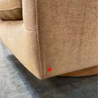 Open Box: Imogene Swivel Chair - Performance Distressed Velvet Golden Oak, Almond