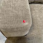 Open Box: Landon Left Arm Chaise - Performance Chenille Crossweave Elm, Textured Antique Bronze