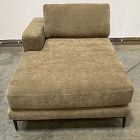 Open Box: Landon Left Arm Chaise - Performance Chenille Crossweave Elm, Textured Antique Bronze