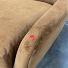 Open Box: Lottie Chair - Performance Velvet Golden Oak, Dark Pewter