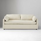 Open Box: Marin Sleeper Sofa, Queen (80") - Performance Basketweave Alabaster