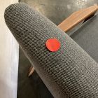 Open Box: Mid-Century Show Wood Recliner (29.5"W) - Twill Pewter, Legs Pecan Finish
